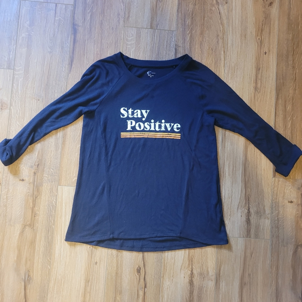 Cato Stay Positive Long Sleeve Shirt